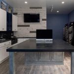 Genoa Soapstone's showroom located in Downtown Sacramento, CA with a variety of soapstone slabs to choose from.